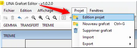 Édition projet